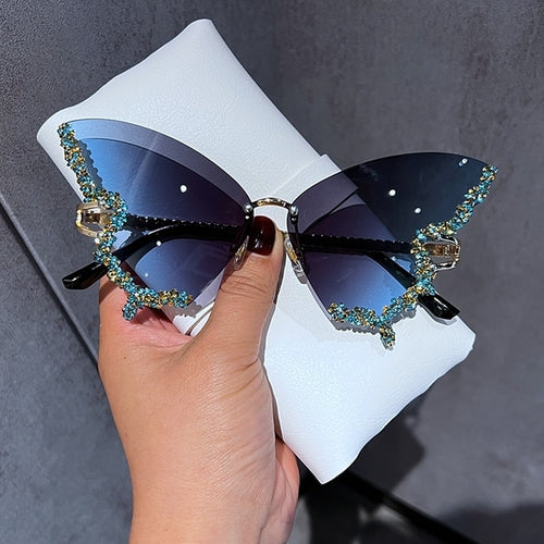 Load image into Gallery viewer, Diamond Butterfly Sunglasses
