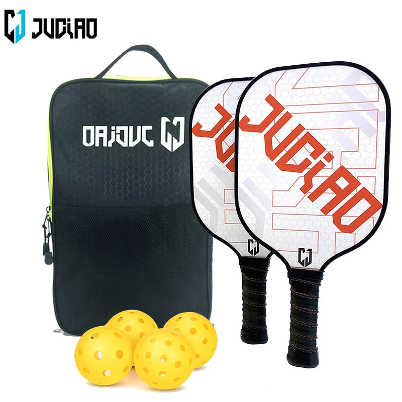 Pickleball Paddles Set Includes 4 Balls