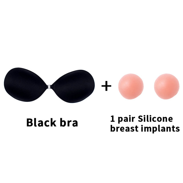 Self-Adhesive Silicone Backless Strapless Bra